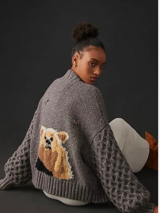 Pilcro Sweaters - Pilcro Anthropologie Honey Bear Cardigan Sweater